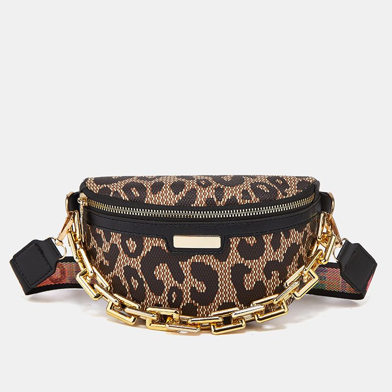 Fashion Network Red Envelope 2024 New Summer Flower Material Chest Premium Single Shoulder Leopard Pattern Waist Bag_voghion.com