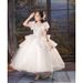Girl's Princess Dress For Special Occasions - Elegant Long Sleeve Gown For Flower Girls & Piano Recitals_voghion.com