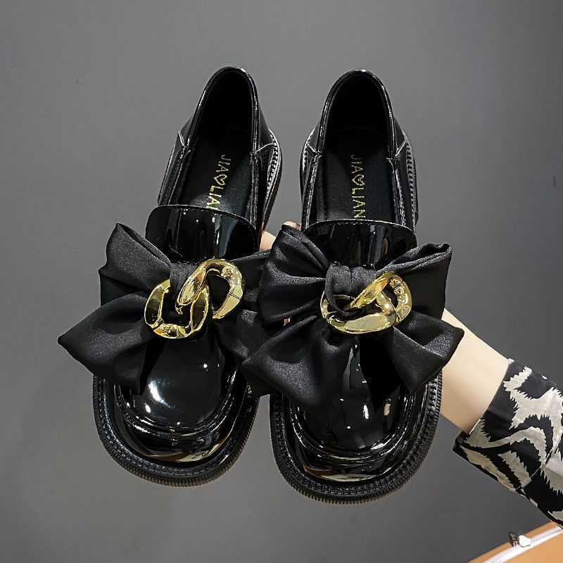 Pantofi de damă din piele, stil britanic, albi, cu talpă moale, stil francez, mocasini, pantofi de vară pentru femei_voghion.com