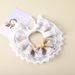Babador para animais de estimação com laço de fita, estilo JK, coleira fofa para cães, acessórios decorativos_voghion.com