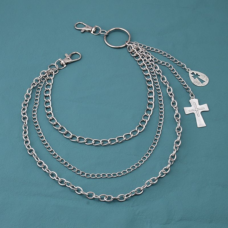 Jewelry Geometric Multi-layer Hollow Cross Pants Instagram Style Hip-hop With Skirt Waist Chain_voghion.com