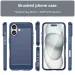 Silikon TPU Stötsäkert Kolfiber Telefonskal För IPhone 16 Pro Max 16Pro 16Plus Bumper Fodral Funda Capa_voghion.com