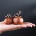 Creative Purple Clay Color-Changing Pet Ornament, Nurturable Persimmon Ruyi Play Decoration, Art Tray Tea Ceremony_voghion.com
