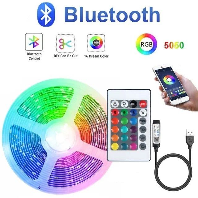led light strip 5050RGB light strip 5v low voltage led light strip led strip self-adhesive USB TV background atmosphere light strip_voghion.com