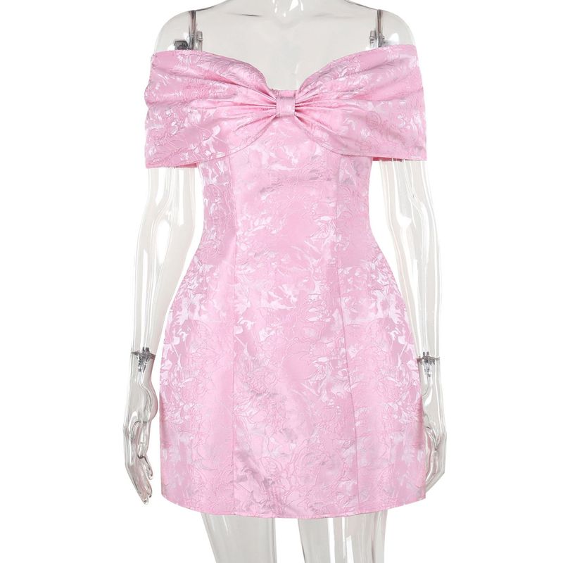 Abbigliamento da donna Estate Nuovo Sexy Hot Girl Jacquard Tube Top Gonna corta_voghion.com