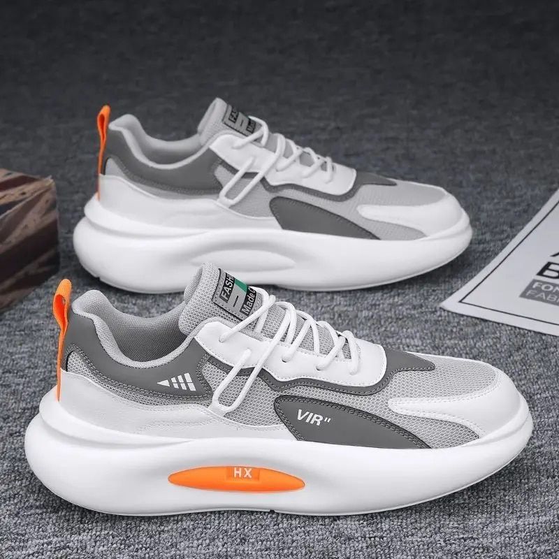 Pánské volnočasové boty, letní nové síťované prodyšné tenisky, venkovní, protiskluzové, módní návrhářské mokasíny, černé_voghion.com