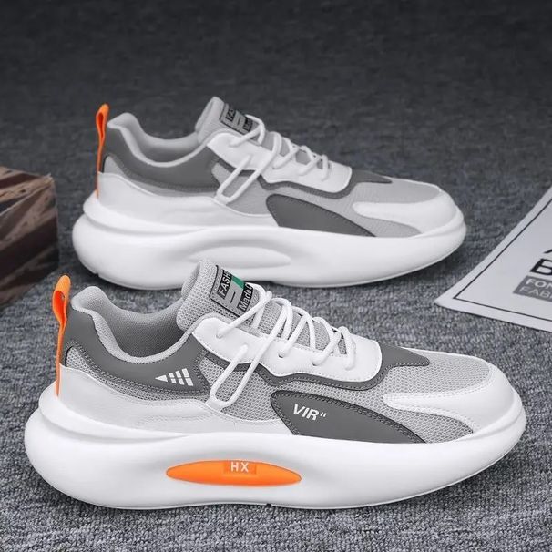 Pánské volnočasové boty, letní nové síťované prodyšné tenisky, venkovní, protiskluzové, módní návrhářské mokasíny, černé_voghion.com