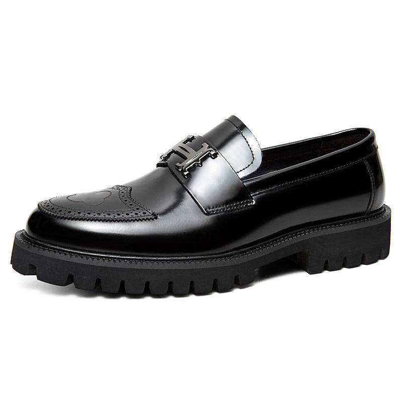2024 Spring New Open Edge Bead Matte Craftsmanship Leather Shoes For Men_voghion.com