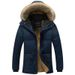 Chaqueta de algodón cálida para hombre, de corte ajustado, con cuello alto, versión coreana, artículo nuevo de otoño e invierno, para hombre_voghion.com