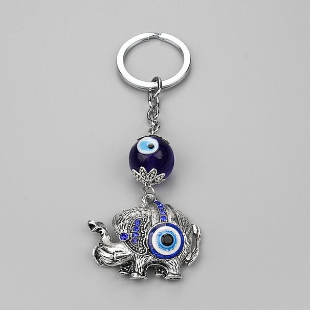 Μπρελόκ ελέφαντας Ευρωπαϊκό, Αμερικανικό, Τούρκικο Μπλε μάτι μπρελόκ αυτοκινήτου με ζώο, κρεμαστό κόσμημα_voghion.com
