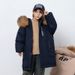Boys' Winter Puffer Jacket With Hood - Lightweight Warm Down Coat For Kids, Water-Resistant Outerwear, Loose Fit, Zipper Closure, Multiple Colors_voghion.com