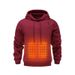 Smart Heating Hoodie With Usb Electric Heating For Warmth, Men's 5-Zone 3-Setting Temperature Adjustment For Winter_voghion.com
