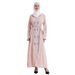 Muslimische Damen Abaya Mode Kaftan Kleid Lässige Lose Ethnische Kleidung_voghion.com