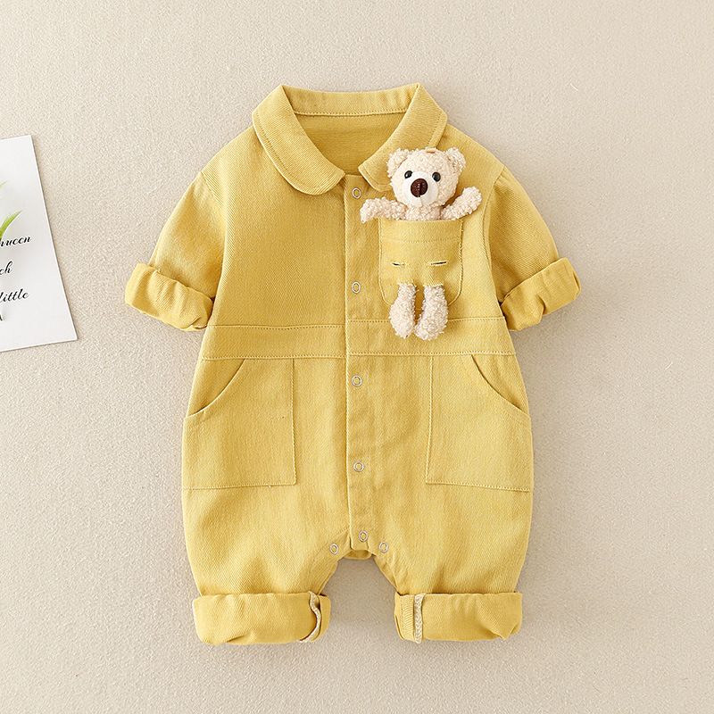 Babykleidung Singende Krabbel-Babykleidung Neugeborener Jeans-Einteiler Baby-Jungenkleidung aus Kleidung Krabbelanzug_voghion.com