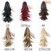 Coda di cavallo lunga con clip da donna, coda di cavallo arricciata multistrato, coda di cavallo riccia con clip in fibra sintetica, produttore all'ingrosso_voghion.com
