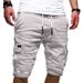 2022 Sommer Europäische Größe Herren Casual Arbeitsshorts Mit Großer Tasche Spleißen Und Verschluss Geteilte Hose Für Männer_voghion.com