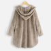 Women's Clothing hooded double faced fleece sweater fashionable medium and long plus size _voghion.com