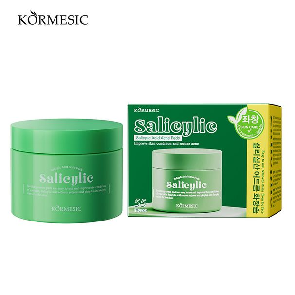 KORMESIC Salicylic Acid Cleansing Acne Cleansing Cotton Tablets 110g/55 Tablets_voghion.com