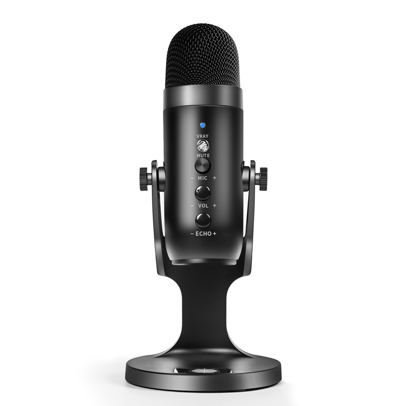 USB Microphone Professional Condenser Mic For PC Computer Laptop Recording Studio Singing Game Streaming Mikrofon Live Broadcast_voghion.com
