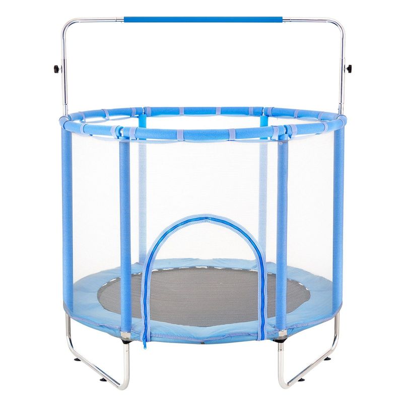 55" Trampoline For Kids Mini Toddler Trampoline With Net Indoor Outdoor_voghion.com