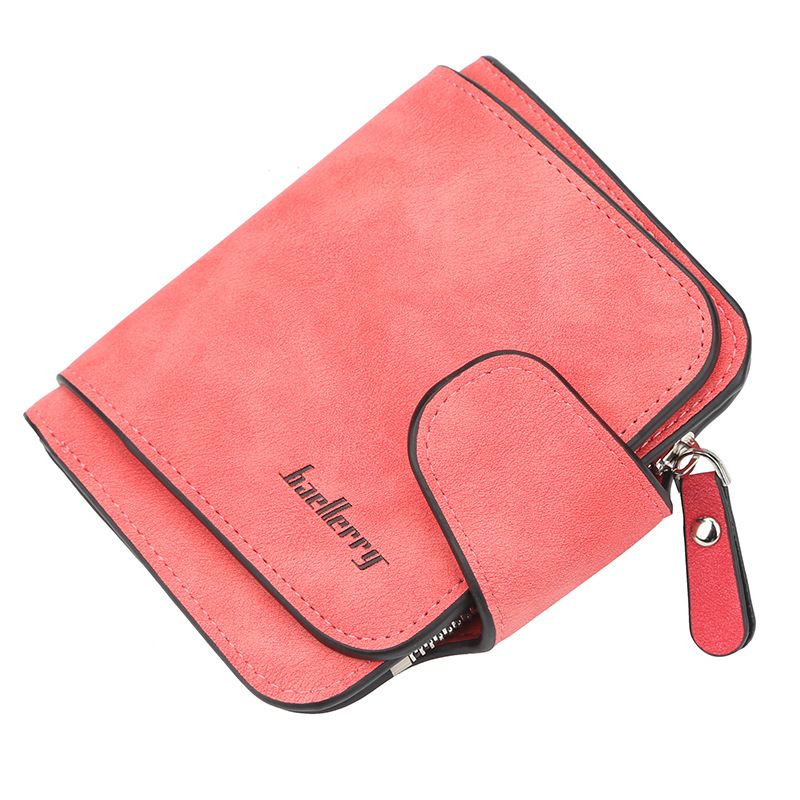 Damentaschen Damenbrieftasche Neue Schnalle Frosted Leder Münzbörse Süße Kleine Frische Student Brieftasche_voghion.com