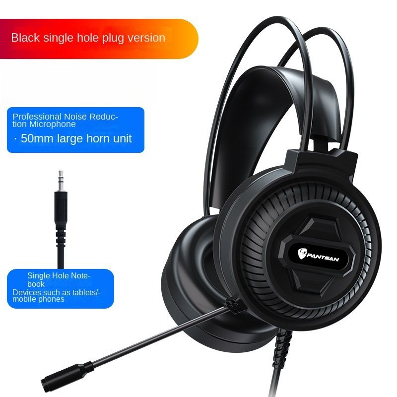 Elite Gaming Wired Headset - Hi-Fi Sound, 7.1 Surround Sound, RGB Lighting, Noise-Canceling Microphone, Compatible with PC and Mobile Gaming Consoles_voghion.com