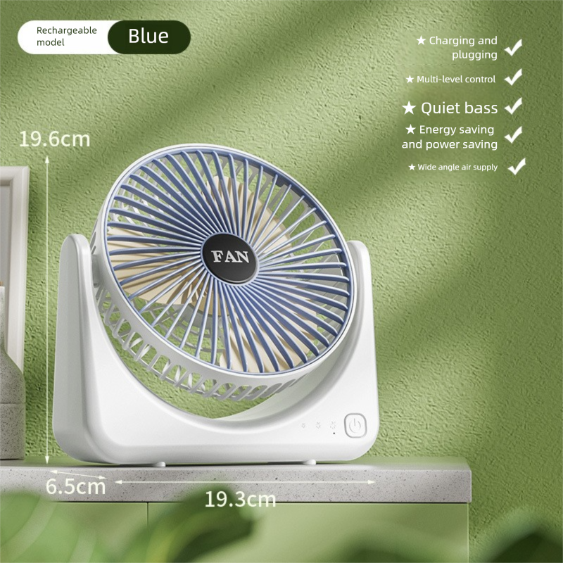 Ventilatore da scrivania regolabile USB - Multi-angolo Semplice Alta Potenza del vento Concentrata per la casa_voghion.com