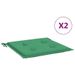 Sedia da giardino in tessuto Oxford verde 19,7x19,7x1,2 pezzi con 2 cuscini_voghion.com