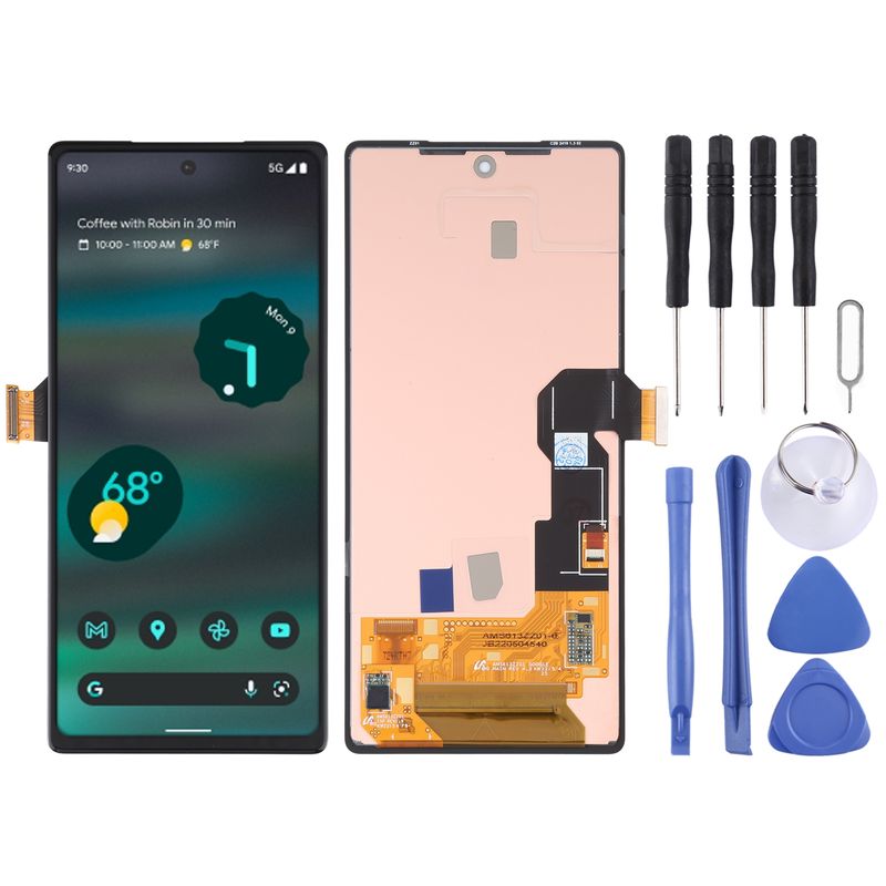 OEM LCD Écran Fir Google Pixel 6A GX7AS GB62Z G1AZG mat Digitizer komplett Montage_voghion.com