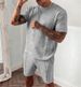 2021 sommer männer Gute kurzarm Shorts Zwei stück Sport Trend Casual Set für Männer_voghion.com