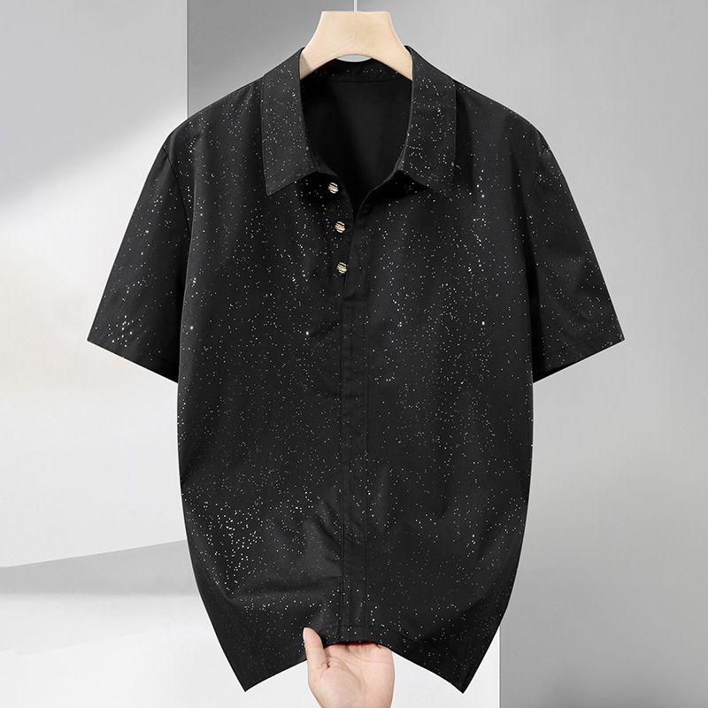 Herrenbekleidung Plus Size Casual Kurzarmhemd Herren Sommer Dünn Trend Lockere Halbarmkleidung Herrenhemdjacke_voghion.com