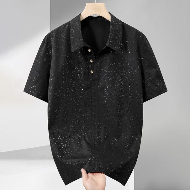 Herrenbekleidung Plus Size Casual Kurzarmhemd Herren Sommer Dünn Trend Lockere Halbarmkleidung Herrenhemdjacke_voghion.com