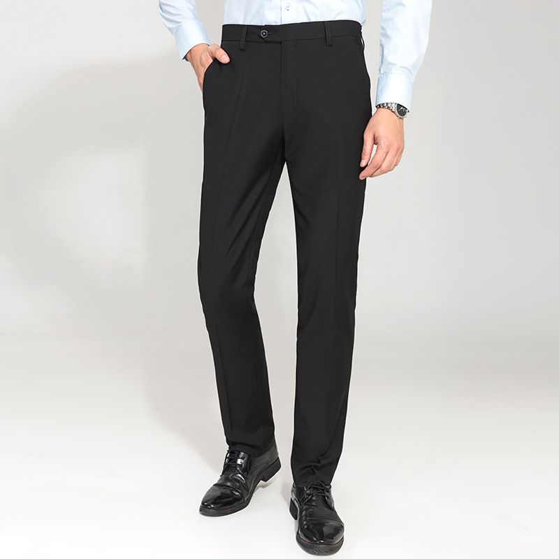 Herrenbekleidung Herrenanzughose Slim Business Professional Anzughose Herren Freizeitanzughose Gerades Bein Bügelfrei Winter_voghion.com