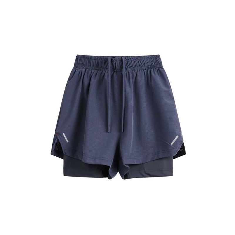 【Oferta especial de la tienda】 Pantalones cortos deportivos de yoga de verano 2025 para exteriores, para correr, de secado rápido, para mujer, de corte A, de dos piezas, para acampar_voghion.com