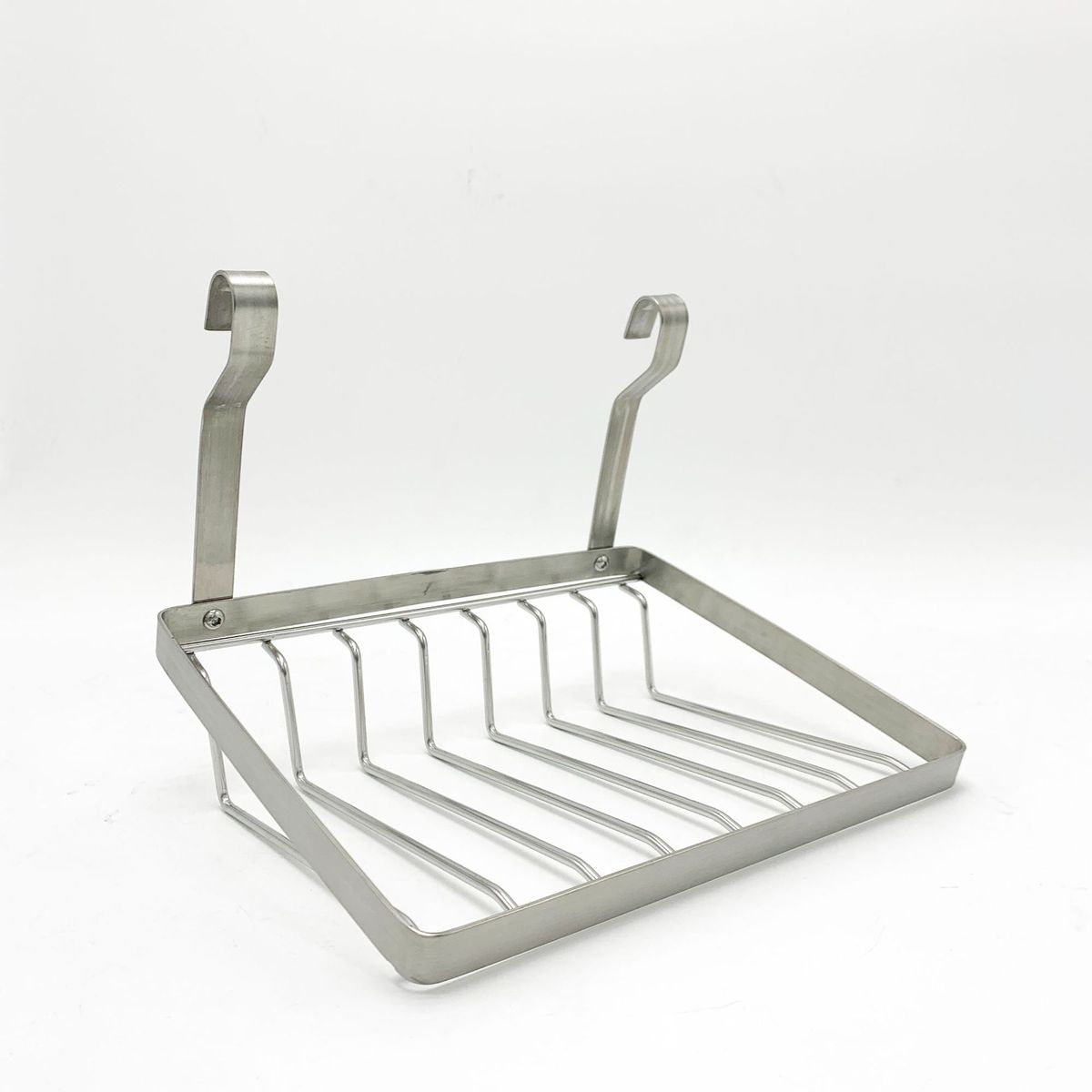 Edelstahl ouni Punch-Free-Gewierzregal mat dräi Schichten, grenziwwerschreidend Kichengewierzregal, eraushuelbaren Haken, Gewierzfläscheregal_voghion.com