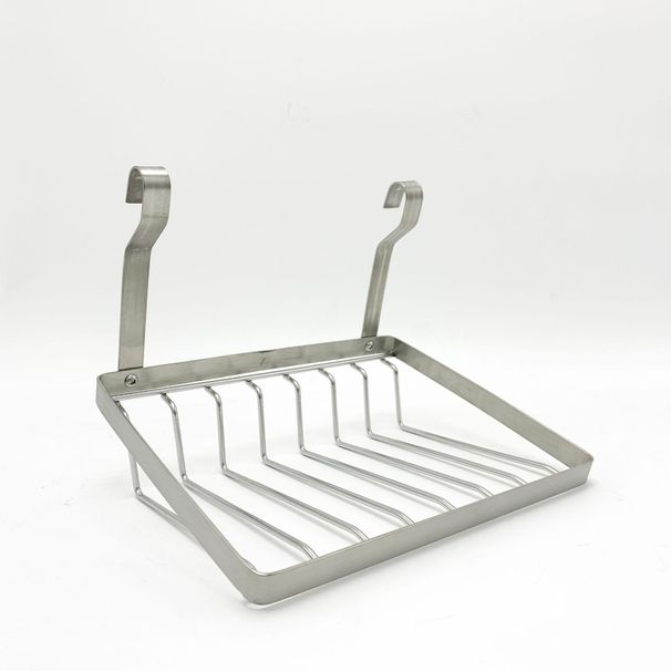 Edelstahl ouni Punch-Free-Gewierzregal mat dräi Schichten, grenziwwerschreidend Kichengewierzregal, eraushuelbaren Haken, Gewierzfläscheregal_voghion.com