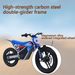 MX-E350 - Motocross Bike For Aged 4-8, 350W Internal Transmission Chassis, Maximum Driving Range Of 18km, RGB Support, Front And Rear Shock Springs And Mechanical Disc Brakes_voghion.com