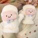 2025 Cute 3D Cartoon Plush Gloves With Neck Hanging And Thickened Velvet For Autumn And Winter_voghion.com