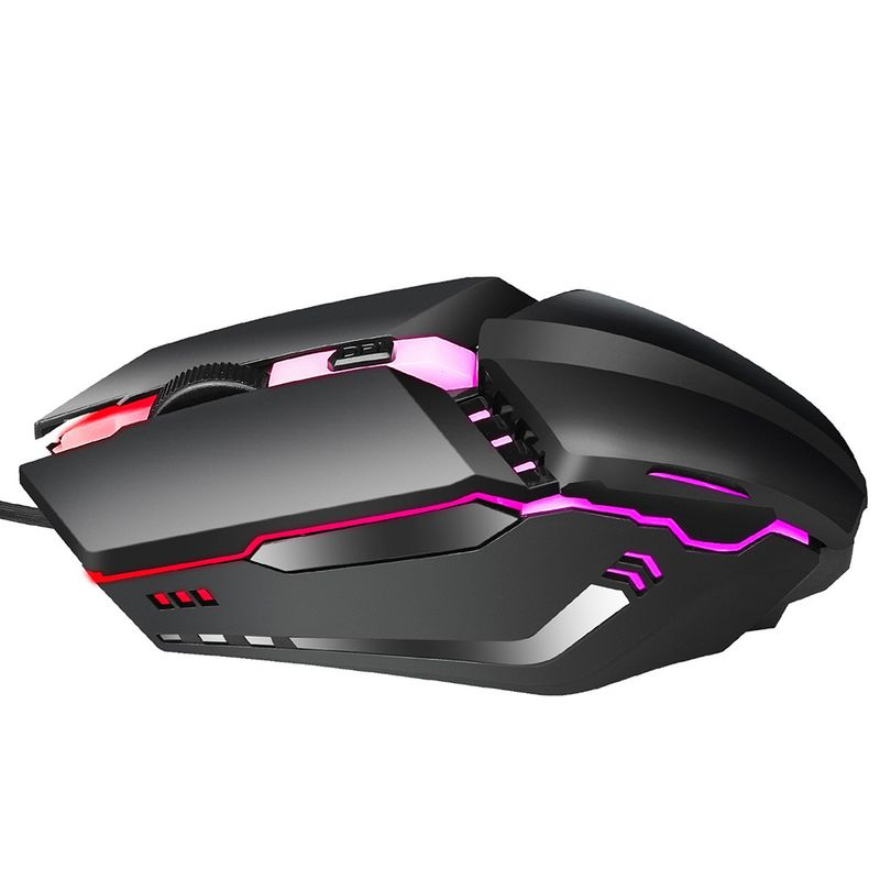 Xinweiqing Colorful Light Adjustable DPI Ergonomic USB Wired Gaming Mouse for PC Laptop_voghion.com
