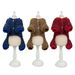 Pet Clothing Autumn/Winter New Teddy Dog Cat Bag Style 19 Thick Four Leg Velvet Clothes_voghion.com