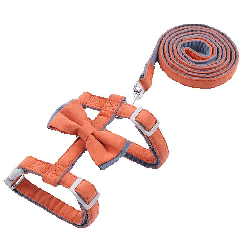 Noeud papillon en coton en forme de I, traction antidérapante, corde souple réglable, chaîne pour chat_voghion.com