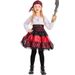 Halloween night parties, gatherings, navigators, cosplay costumes, red striped lace pirates_voghion.com