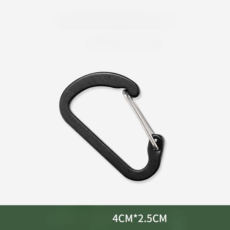 Outdoor Carabiner Aluminum Alloy D-shaped Hook Keychain Backpack Quickdraw Water Bottle Clip Multi-functional Spring_voghion.com