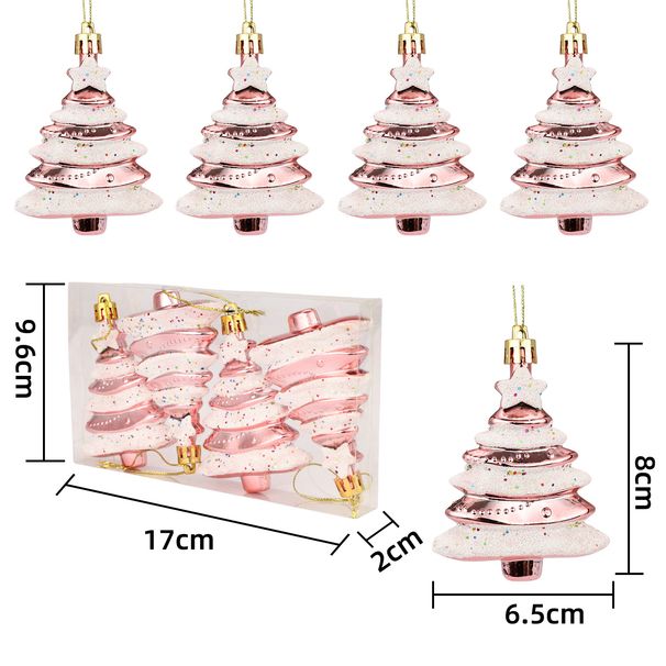 Julependellys Tårntræ Plastmalet juletræsvedhængsrekvisitter juledekoration_voghion.com