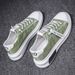 Spring men's shoes breathable ice silk canvas  shoes quick-drying cloth shoes slip on lazy driving men's net celebrity sneakers_voghion.com