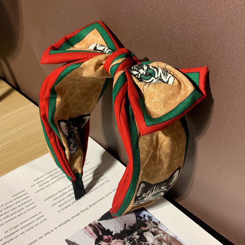 Ins Koreaans temperament voor vrouwen, veelzijdig, lief, internet beroemd, strik hoofdband, brede rand, elegant, katten hoofdband_voghion.com