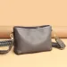 Genuine Wide Strap Crossbody Square Top Layer Cowhide Single Shoulder Soft Leather Versatile Women's Trendy Small Bag_voghion.com