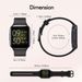 Q23 Smartwatch, 1,69-inch Touch Smartwatch Fitnesshorloge met stappenteller, 25 sportmodi Activity Tracker, voor Android IOS_voghion.com