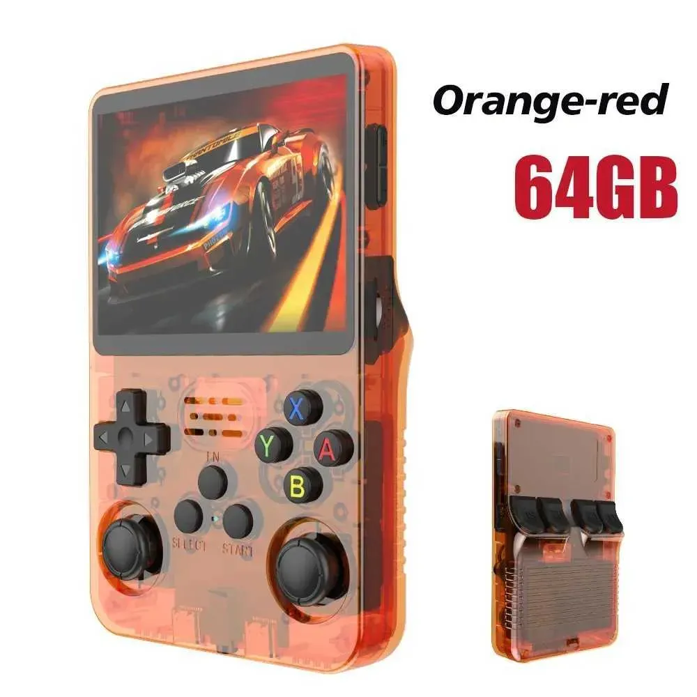 New R36S Retro Handheld Game Console Linux System 3.5-inch IPS Sn Portable Pocket Video Player 64GB 128GB Gaming_voghion.com