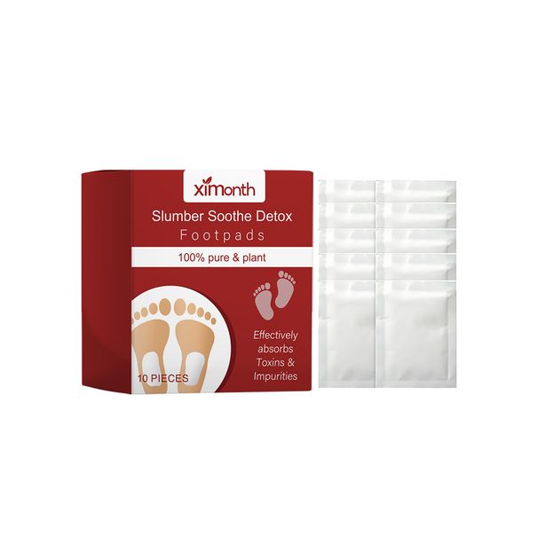 Patchs pour les pieds au charbon de bambou pour le nettoyage du corps, l'élimination de l'humidité, un sommeil confortable, le soin des pieds et le soin des pieds_voghion.com